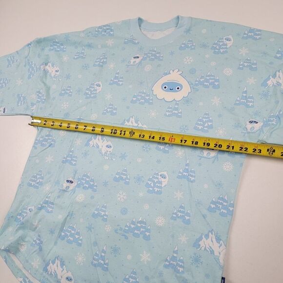 Disney Blue Yeti Spirit Jersey Long Sleeve Shirt Sz XS Unisex - Picture 10 of 11